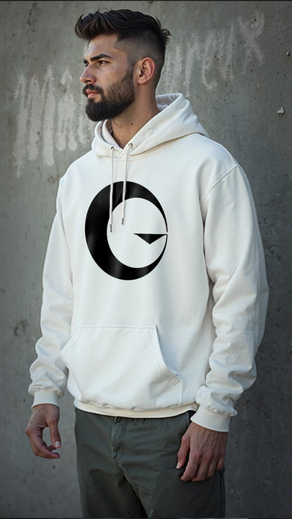 sweat Le BIG G - FRONT AND BACK (UNISEXE WHITE hoodie)