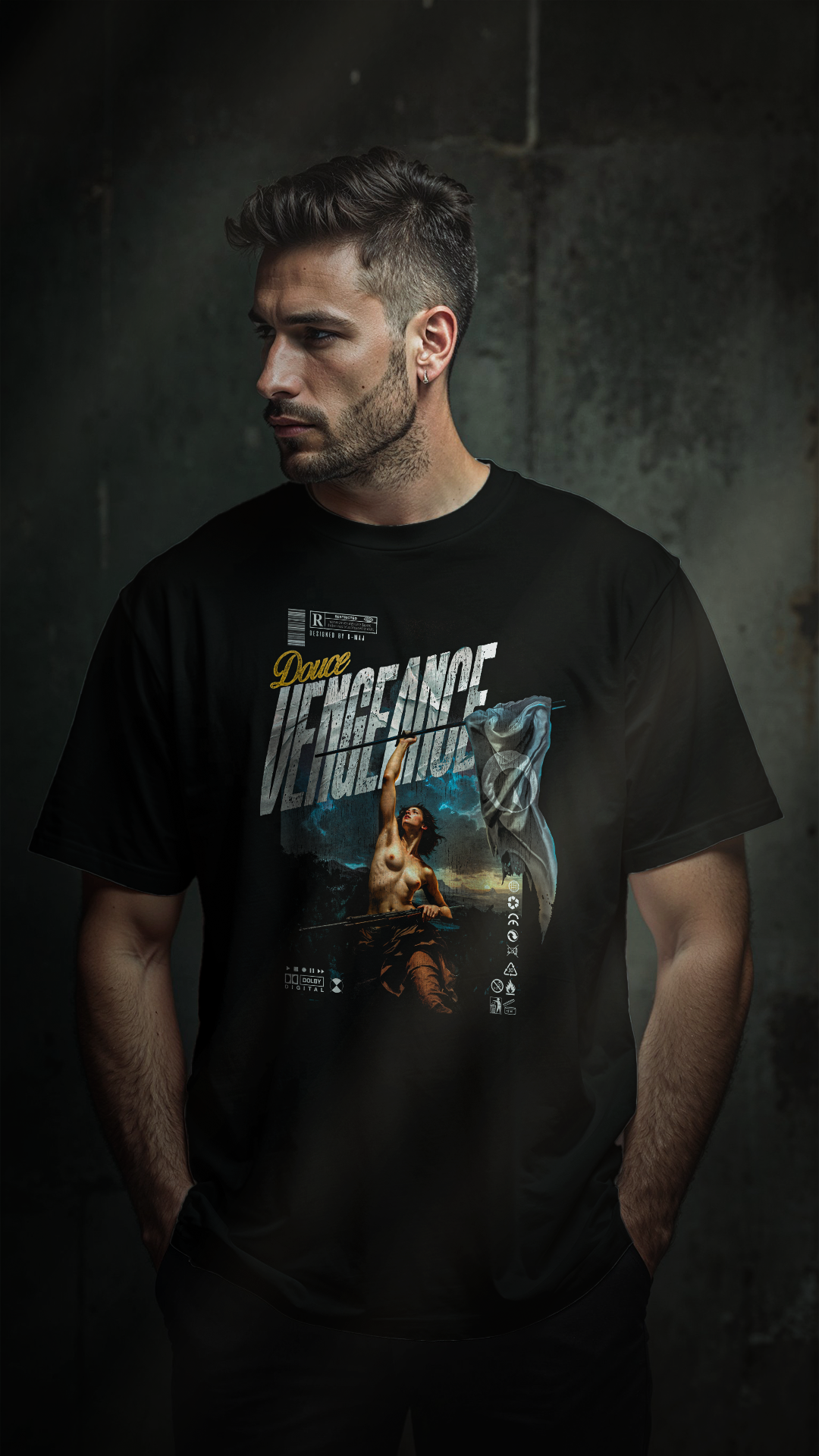 Douce VENGEANCE - BLUE (t-shirt UNISEXE)