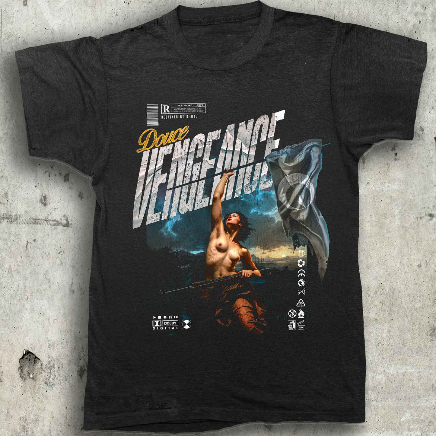 Douce VENGEANCE - BLUE (t-shirt UNISEXE)